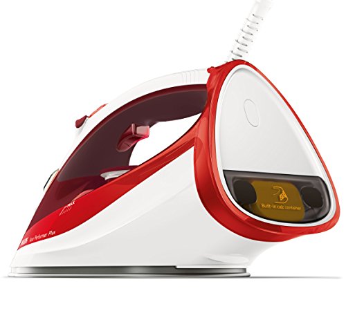 Philips Azur Performer Plus GC4516/40 - Plancha de vapor, 2400W, golpe de vapor 190g, vapor de 45g/min, 0.3 litros, Suela StreamGlide Plus, Acero Inoxidable, Rojo