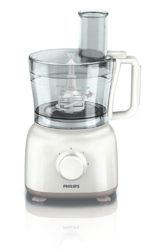 Philips Daily HR7627/00 - Procesador Alimentos, 650 W, 7 Accesorios, 2 Velocidades, Color Negro