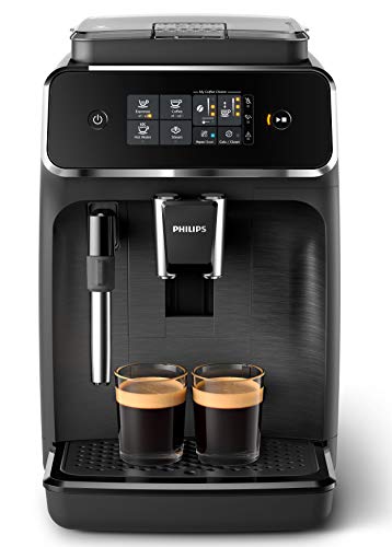 Philips EP2220/10 Cafetera superautomática, Acero Inoxidable, Negro Mate