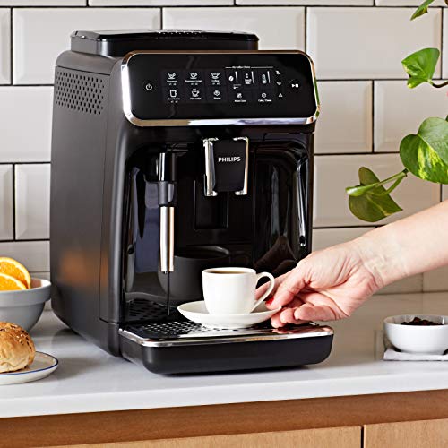 Philips EP3221/40- Cafetera Espresso Automática, 15 bares, 230V, Tecnología AquaClean, 12 Tazas, Deposito de Agua 1,8L