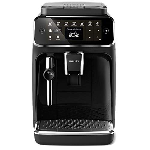 Philips EP4321/50 Serie 4300 Cafetera superautomática, 5 variedades de café, Espumador Pannarello, Molinillo cerámico, Pantalla táctil