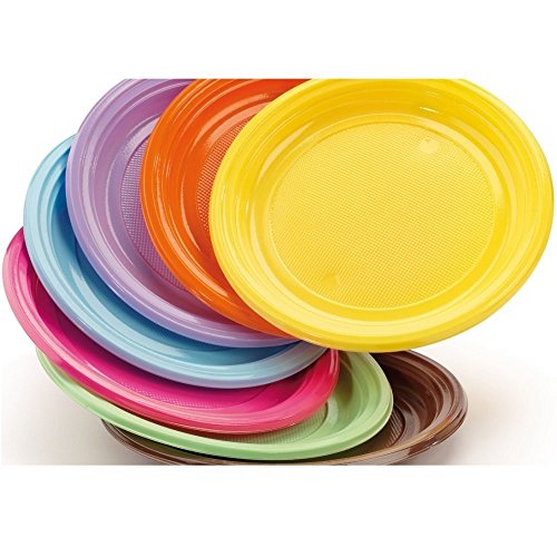 piani Ø Arancione 17 cm Stoviglie monouso en plastica colorata DOpla Piatti 01669 (CONF.50)