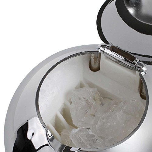 Picadora de hielo manual manivela picadora de Ice Crusher hojas de acero inoxidable (Crushed Hielo, cubitos de hielo de zerhacker, licuadora, 1,2 litros, color blanco)