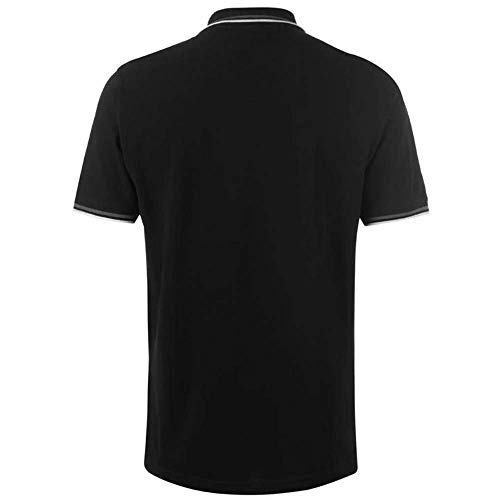 Pierre Cardin - Polo de manga corta para hombre. Negro Negro ( 4XL