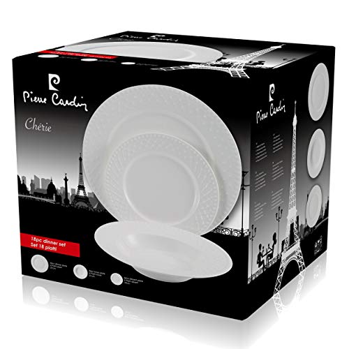 Pierre Cardin Q2990 Set 18pc vajilla new bone china chérie, Parcelana