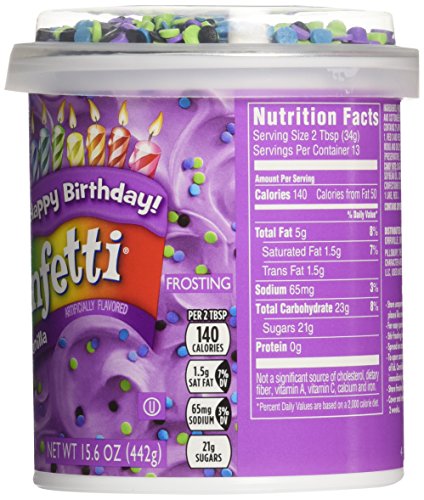 Pillsbury Funfetti Frosting - Bold Purple - 15.6 Ounces