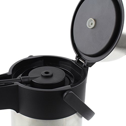 Pioneer - Termo de Acero Inoxidable con dispensador de té y café, Acero Inoxidable, Satin Finish, 3 L