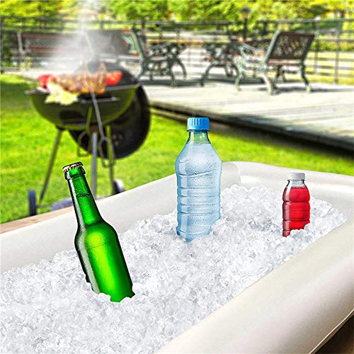 Piscina Flotador Inflable Cerveza Mesa Colchón Cubo De Hielo Sirviendo Ensalada Bar Bandeja Alimento Bebida Soporte para Verano Agua Fiesta Aire