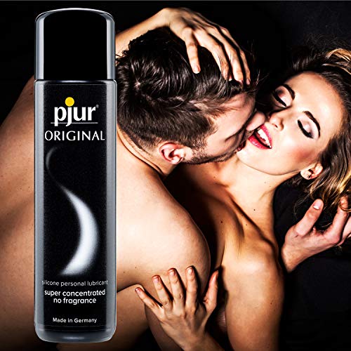 pjur ORIGINAL - Lubricante de silicona Premium - lubricación duradera sin pegarse - cunde mucho y es adecuado para preservativos (100ml)