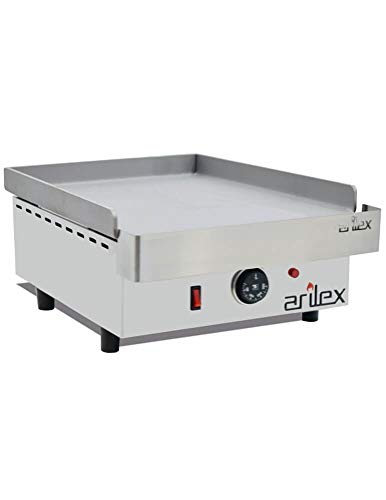 Plancha eléctrica ARILEX en acero laminado de 6 mm con medidas 410x457x240h mm 40PEL