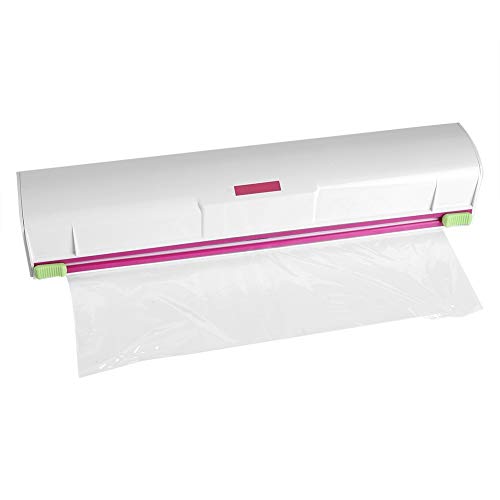 Plástico Transparente Cutter, Abrigo Del Alimento Del Dispensador, Cocina Cortador Papel Film Dispensador Y El Cortador De Almacenamiento Triturador Wrap-Accesorios De Cocina ( Color : Transparent )