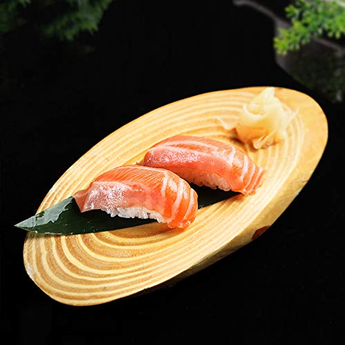 Platos De Sushi con Forma De Anillo De Árbol Creativo, Plato De Servir De Sushi De Sashimi, Bandeja De Plato De Salmón De Sushi De Estilo Japonés para Uso En El Hogar,A,12.6x4.7 Inch