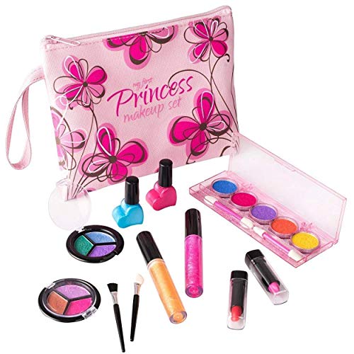 Playkidz- Set de Maquillaje cosmético y Real Lavable, Estuche Diseño Floral (3032)