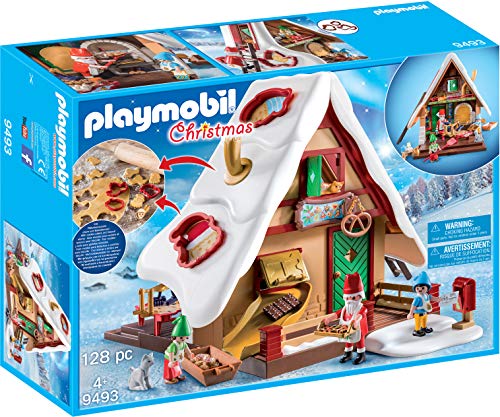 PLAYMOBIL Christmas Panadería Navideña con Cortadores de Galletas, A partir de 4 años (9493)