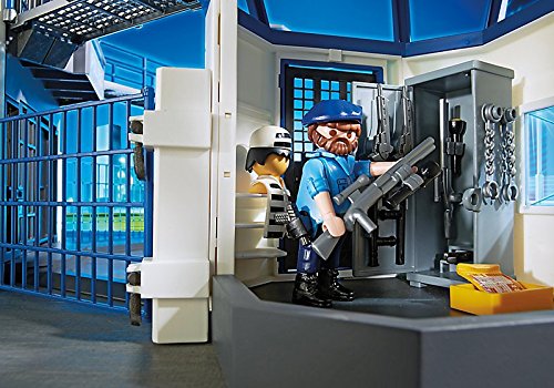 PLAYMOBIL City Action Comisaría de Policía con Prisión, a Partir de 5 Años (6919)