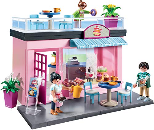 Playmobil - Mi cafe favorito, Playset de Figuras, Color Multicolor, 70015