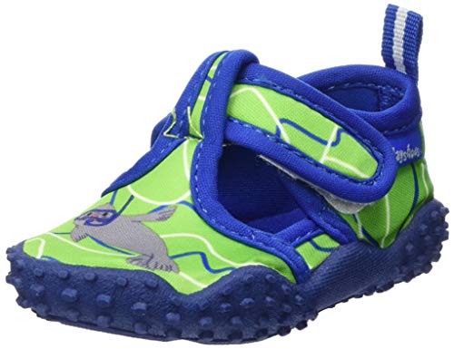 Playshoes Zapatillas de Playa con protección UV Foca, Zapatos de Agua Unisex Niños, Azul (Blau/Gruen 791), 20/21 EU