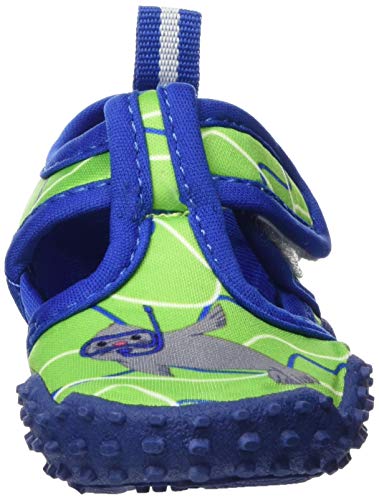 Playshoes Zapatillas de Playa con protección UV Foca, Zapatos de Agua Unisex Niños, Azul (Blau/Gruen 791), 20/21 EU