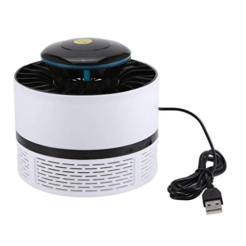 PLX AntiMosquito, Lámpara Led Catch Insect Mosquitoes USB Mata a los Mosquitos Eléctricos - Blanco