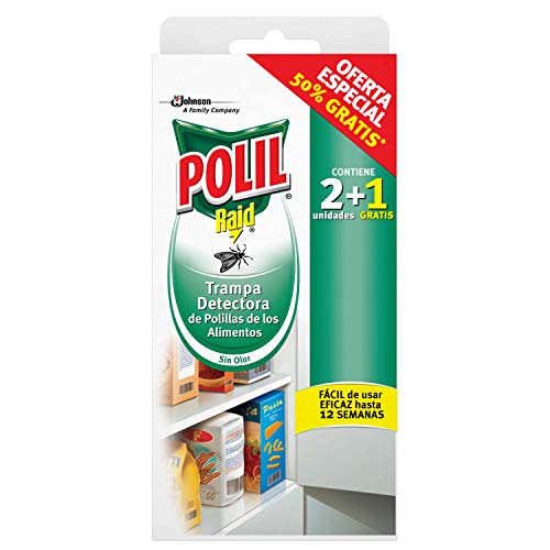 POLIL trampa detectora de polillas de los alimentos caja 2 + 1 uds