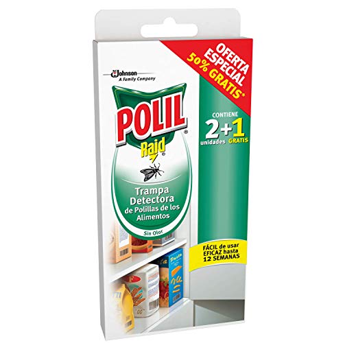 POLIL trampa detectora de polillas de los alimentos caja 2 + 1 uds