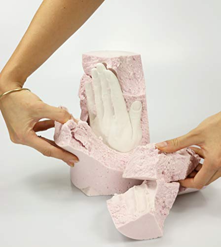 Polvo de colado Lucky Hands®/masa de colado/yeso cerámico/yeso muy fino de modelado - más duro y estable que el yeso de alabastro - para colado a mano en 3D (500 g)