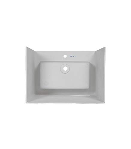 Porcelanosa Wonduu Lavabo Blanco Cuadrado De Resina