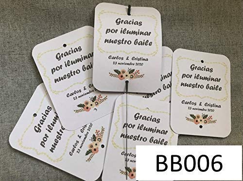 PORTA BENGALAS BODA.100 unidades. Detalles para invitados