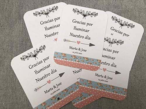 PORTA BENGALAS BODA.100 unidades. Detalles para invitados