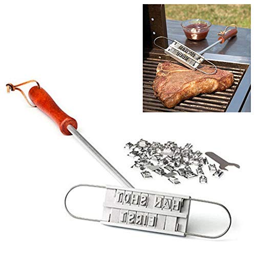 Portátil al Aire Libre Camping Fiesta Familia Barbacoa Sello Parrilla Letras Parrilla Marca de Fuego Sello Estampado Molde Barbacoa Herramientas Cocinar Barbacoa Accesorios