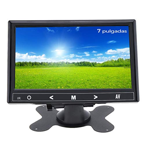 Portátil HDMI Monitor 7 Pulgadas 1024x600 HD LED Display CCTV Monitor con HDMI VGA AV Puerto Remote Control para automóvil Seguridad Cámara Raspberry Pi PC