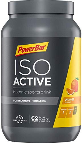 PowerBar Isoactive Orange 1320g - Bebida Deportiva Isotónica - 5 Electrolitos + C2MAX