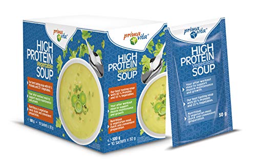 Primavita - Sopa de verduras con alto contenido en proteínas, 30 g (10 sobres de ración)