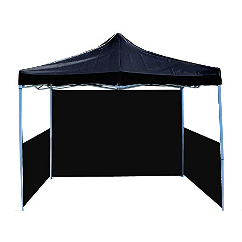 PrimeMatik - Carpa Plegable 300x450cm Tienda Negra con Telas Laterales