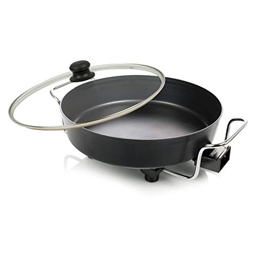 Princess 162367 Multi Wonder Chef Pro, Cazuela multiusos eléctrica versátil, 35 cm de diámetro, 7.cm de profundidad, termostato regulable, 1800 W, Negro