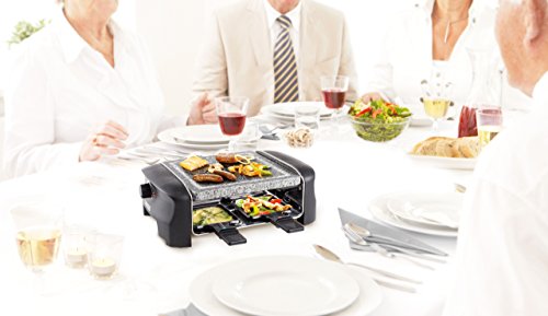 Princess 162810 Stone Grill Party – Raclette y parrilla para 4 personas