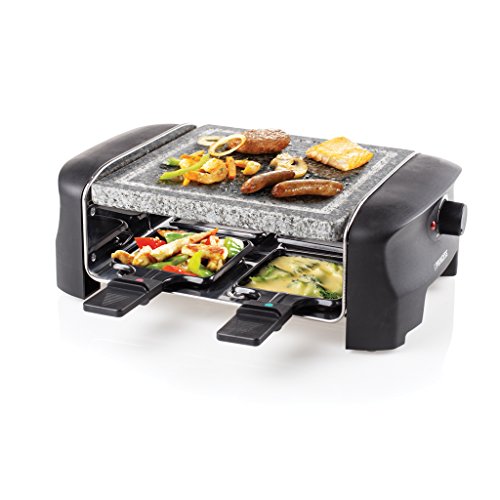 Princess 162810 Stone Grill Party – Raclette y parrilla para 4 personas