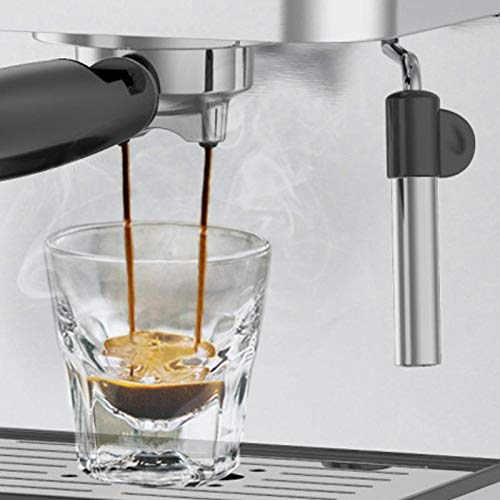 PRIXTON Verona - Cafetera Automática con 20 Bares, Potencia 850 W, Acero Inoxidable