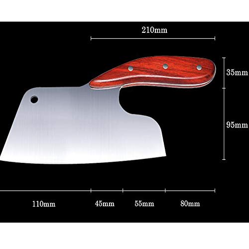 Promithi - Cuchillo chino para picar, cuchillo de cocina, cuchillo de cocina, cuchillo de carnicero, verduras, cuchillo de carne, cuchillo de frutas, cuchillo de santoku, cuchillo multiusos