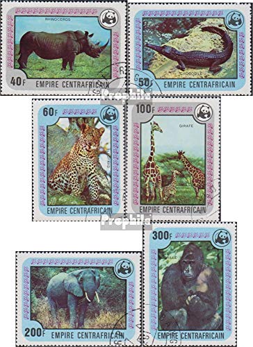 Prophila Collection Africa Central república 532-537 (Completa.edición.) 1978 en Todo el Mundo conservación (Sellos para los coleccionistas) Otros mamíferos