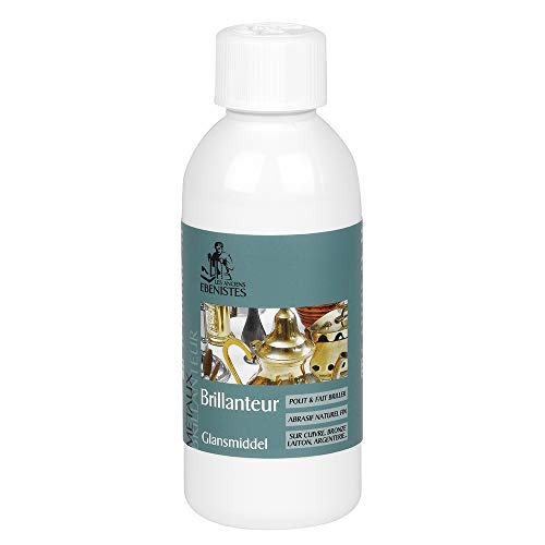 Pulidor abrillantador metales Lakeone - elimina la suciedad de metales no ferrosos como bronce, latón, cromo, plata - 250 ml -