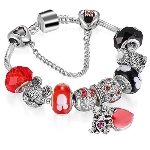 Pulsera pulsera de hueso de serpiente de cristal pulsera colgante de cuentas DIY cuentas de vidrio con cuentas