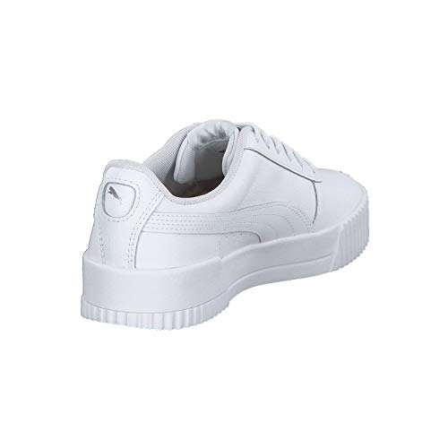 PUMA Carina L, Zapatillas para Mujer, Blanco White White Silver, 37 EU