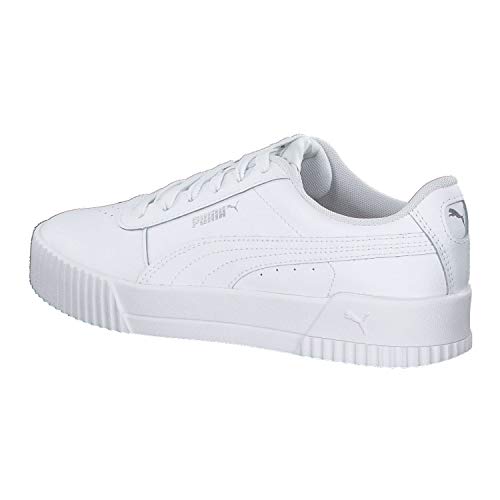 PUMA Carina L, Zapatillas para Mujer, Blanco White White Silver, 37 EU