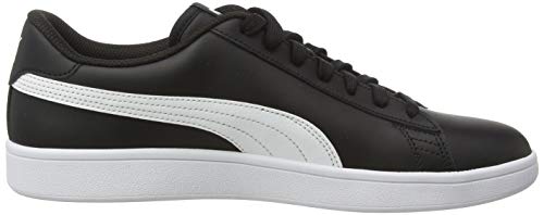 PUMA Smash V2 L, Zapatillas Unisex Adulto, Negro Black White, 43 EU