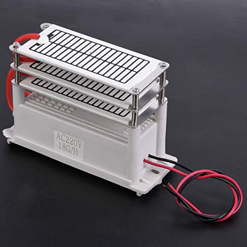 Purificador de Aire, Generador de Ozono Integrado de 90 Vatios Placa de Cerámica para el Hogar Purificador de Olores Generador de Ozono 18 g para el Hogar, la Cocina, la Oficina(220V)