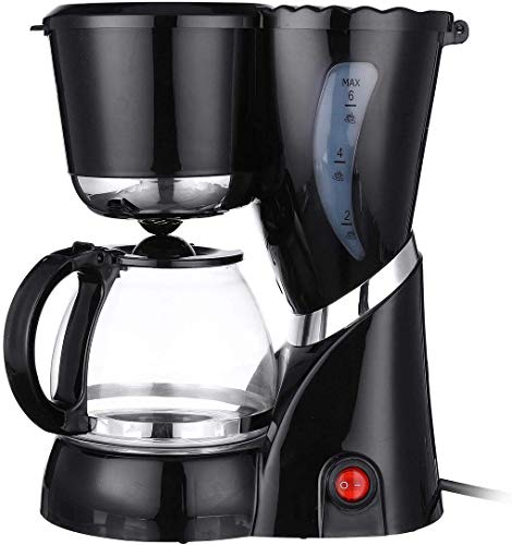 PXX Cafeteras Cafetera Eléctrica Té de la Máquina de Goteo Cafetera Garrafa de Cristal Inicio Té Café Nueva 600Ml Máquinas 4-6 Tazas de Café Expreso