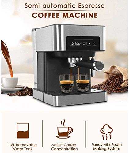 PXX Máquina de Café, Y 20 Bares Eléctrica Italiana Cafetera, Hogar Americano Del Café Express de la Máquina, Fancy Espuma de Leche Hacedor, Regalos para Los Amantes Del Café, 220V