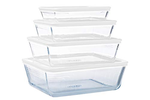 Pyrex Classic - Recipiente rectangular con tapa, 22 X 17 X 6 cm, 1,5 litros