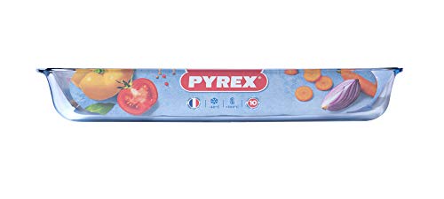 Pyrex Classic Vidrio - Fuente rectangular para horno, 40 x 27 cm